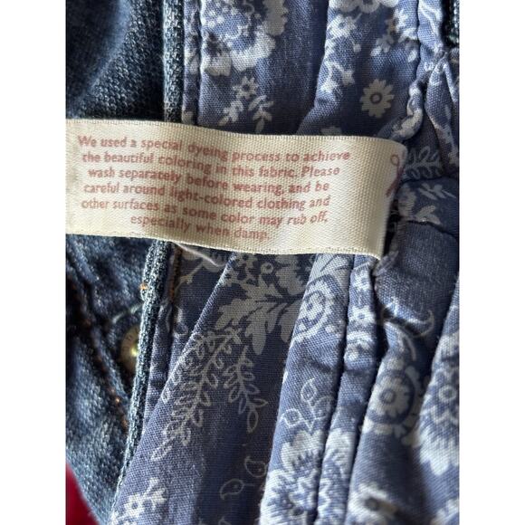 Eddie Bauer Womens Shorts Bermuda Denim Jean Blue Petite 8 Modest - Picture 6 of 7